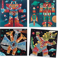 Space Battle Sticker Mosaic Craft Kit