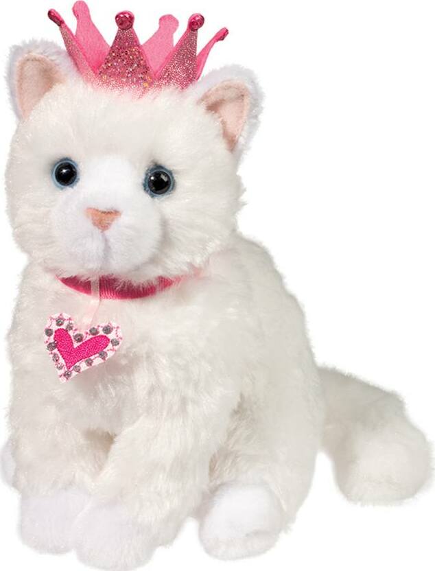 Duchess White Cat with Crown