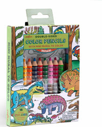 Dinosaurs Color Pencil Mini Mural