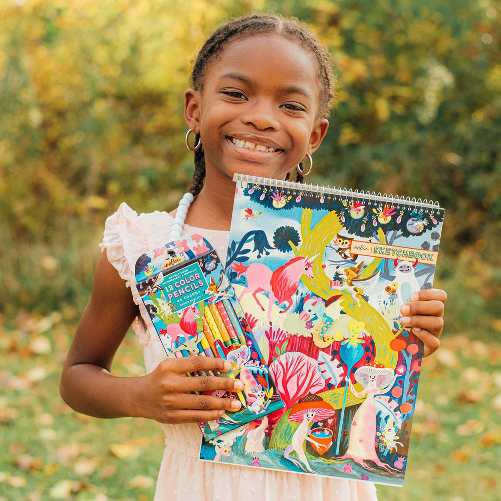 Magical Creatures Special Pencils (12 color pencils -  double-sided )