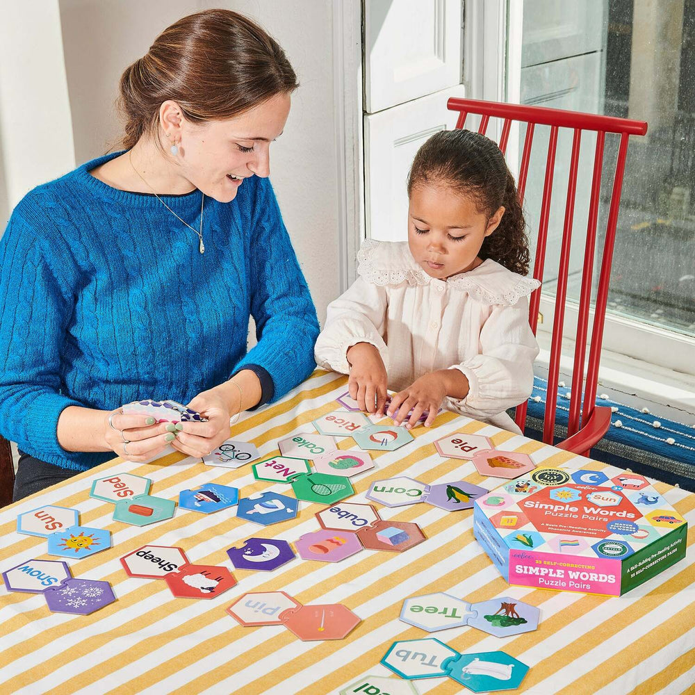 Simple Words Hexagon (hexagon puzzle pairs)