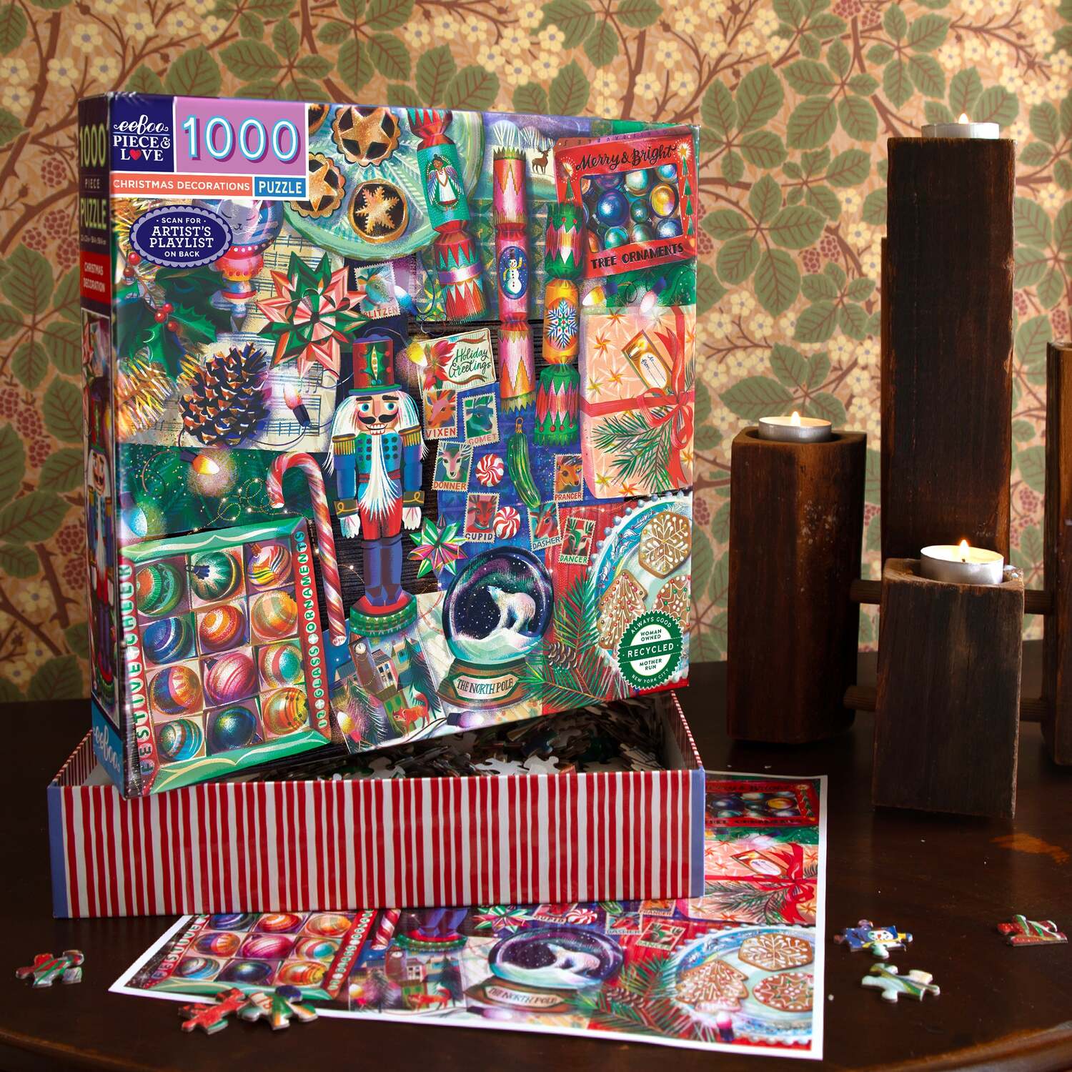 Christmas Decorations (1000 piece square puzzles)
