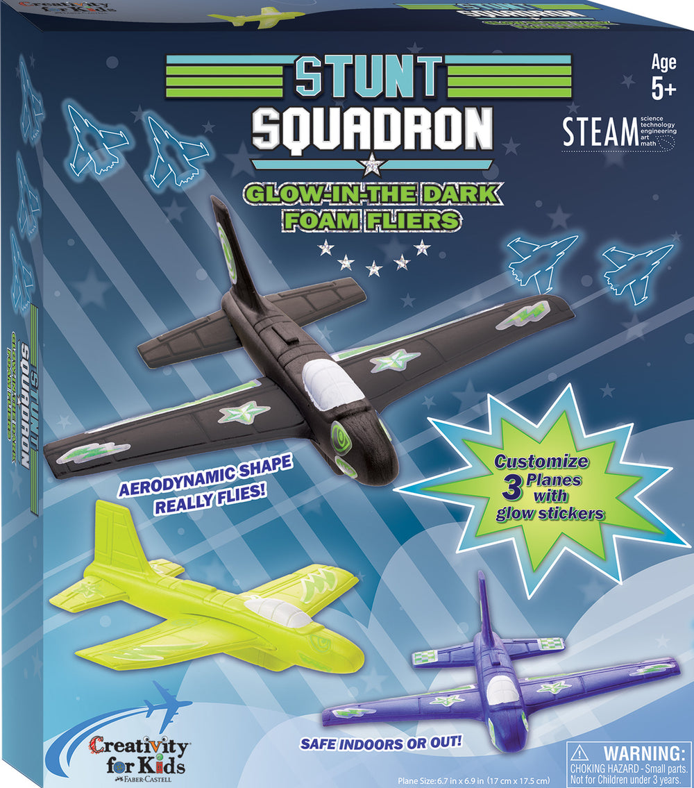 Stunt Squadron Glow In The Dark Foam Fliers