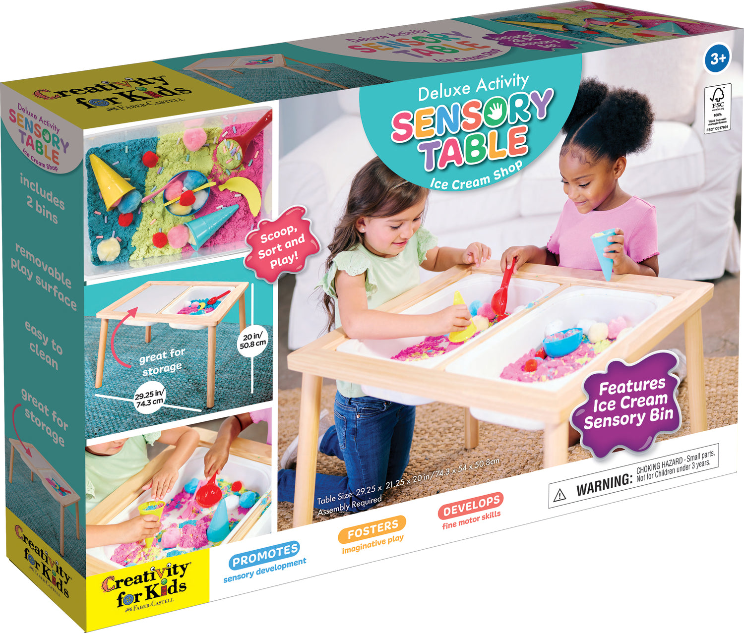 Deluxe Activity Sensory Table Ice Cream Shop