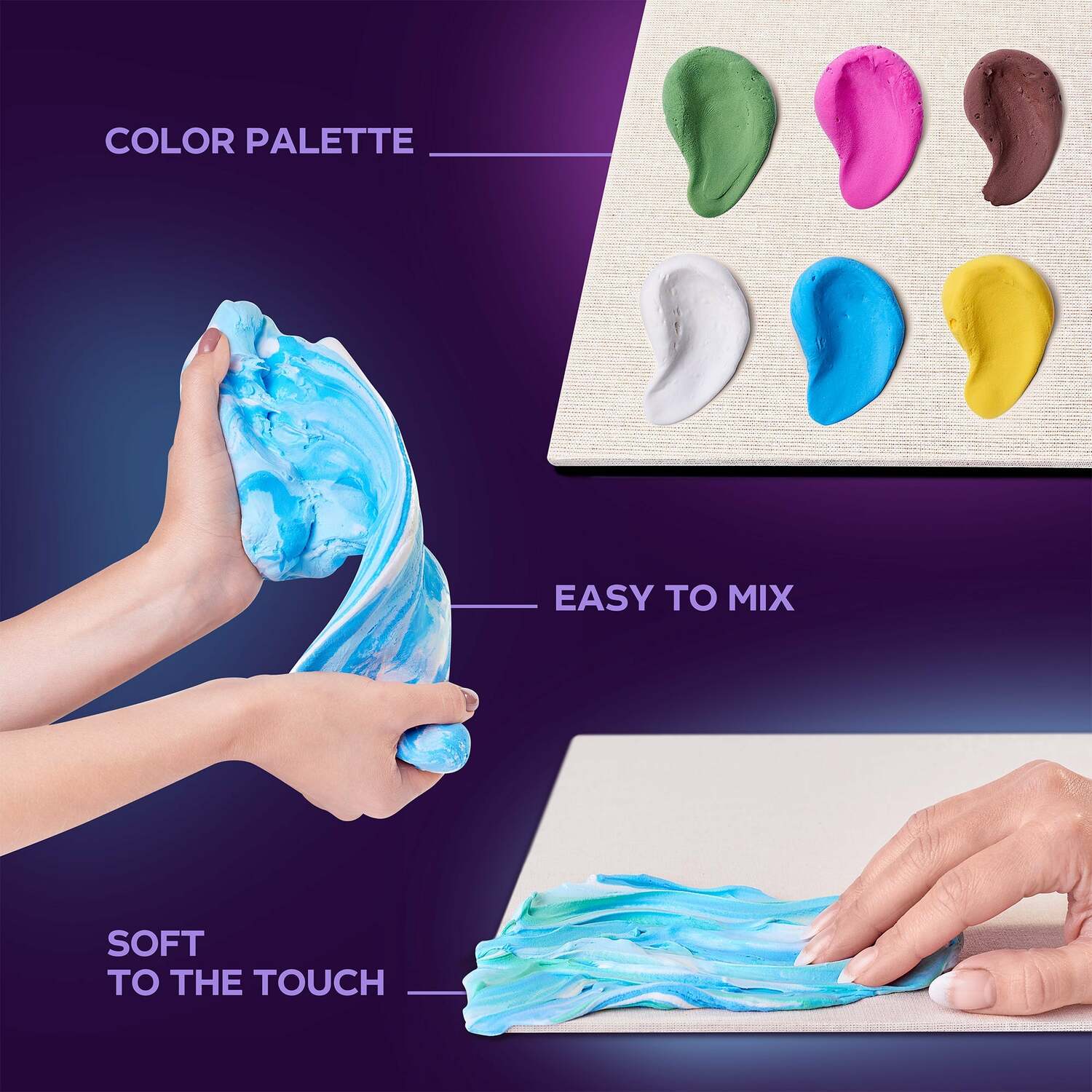 OKTO Sensory Art 3D Painting "Flower Beds in Holland" – 11.8" x 15.7" Canvas Kit