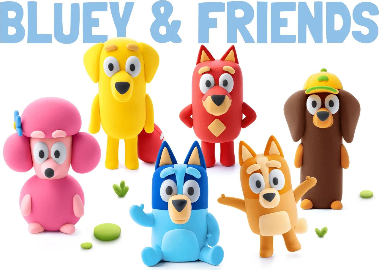 Hey Clay Bluey Single Character Set (Lucky)