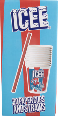 ICEE Paper Cups and Straws