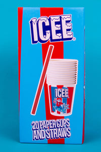 ICEE Paper Cups and Straws