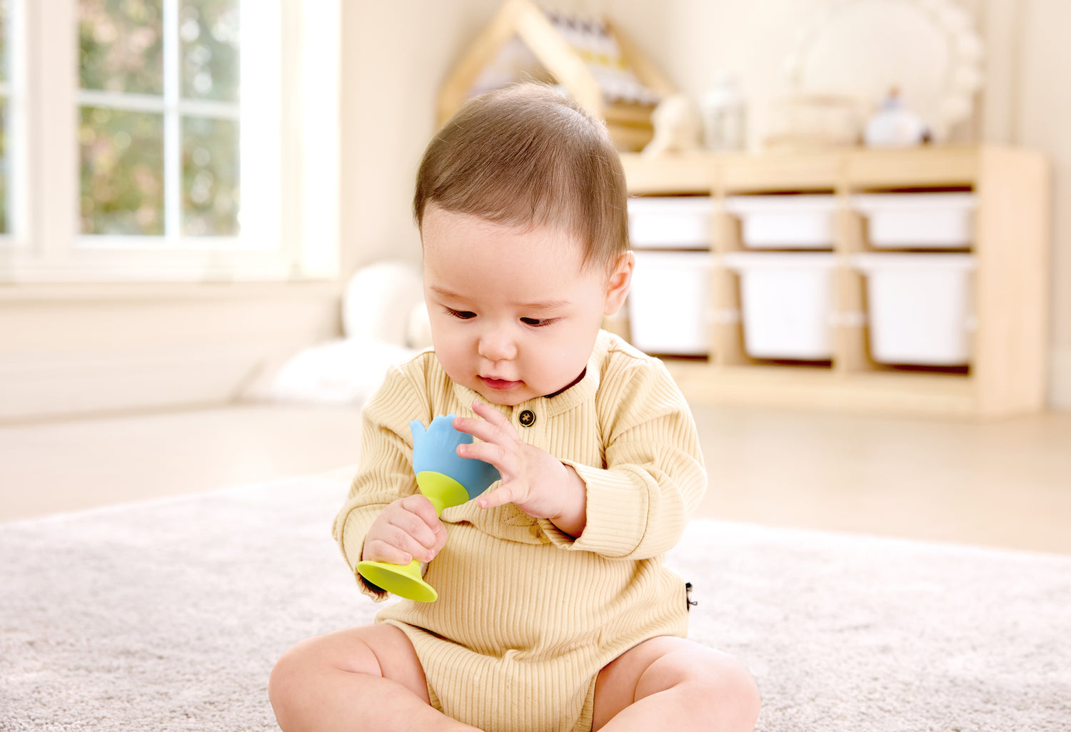 Rattle & Teether Blue