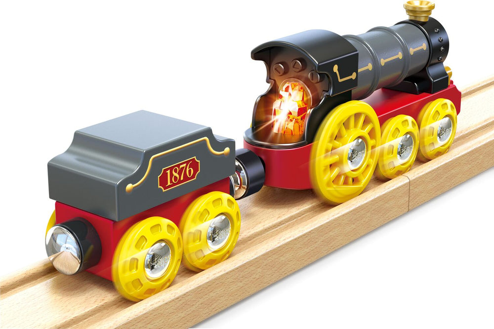 Retro Steam Train with Lights & Sounds