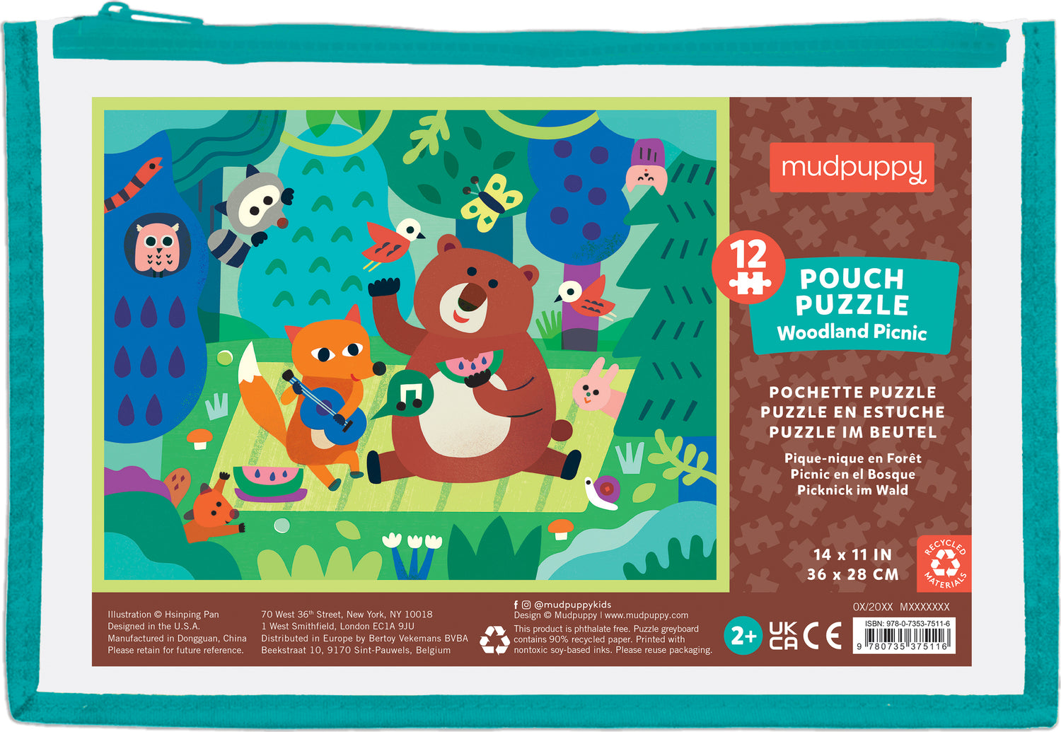 Woodland Picnic 12 Piece Pouch Puzzle