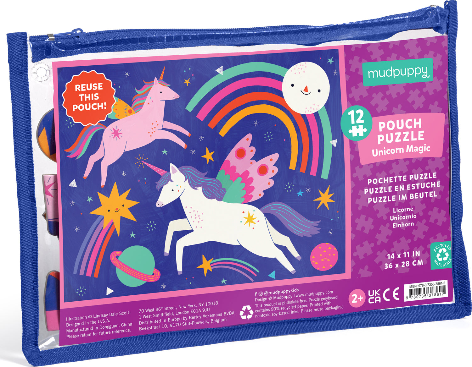 Unicorn Magic 12 Piece Pouch Puzzle