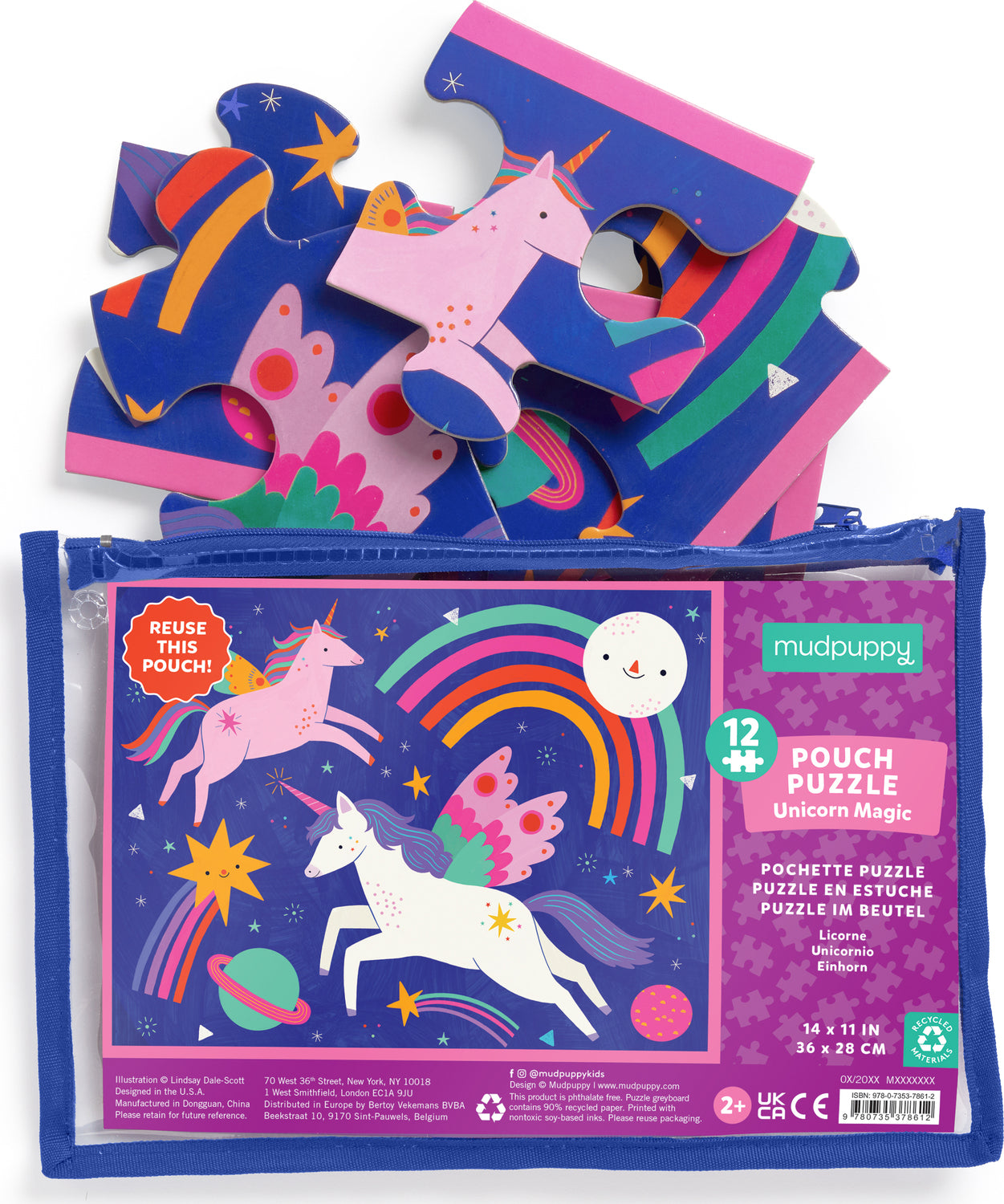 Unicorn Magic 12 Piece Pouch Puzzle