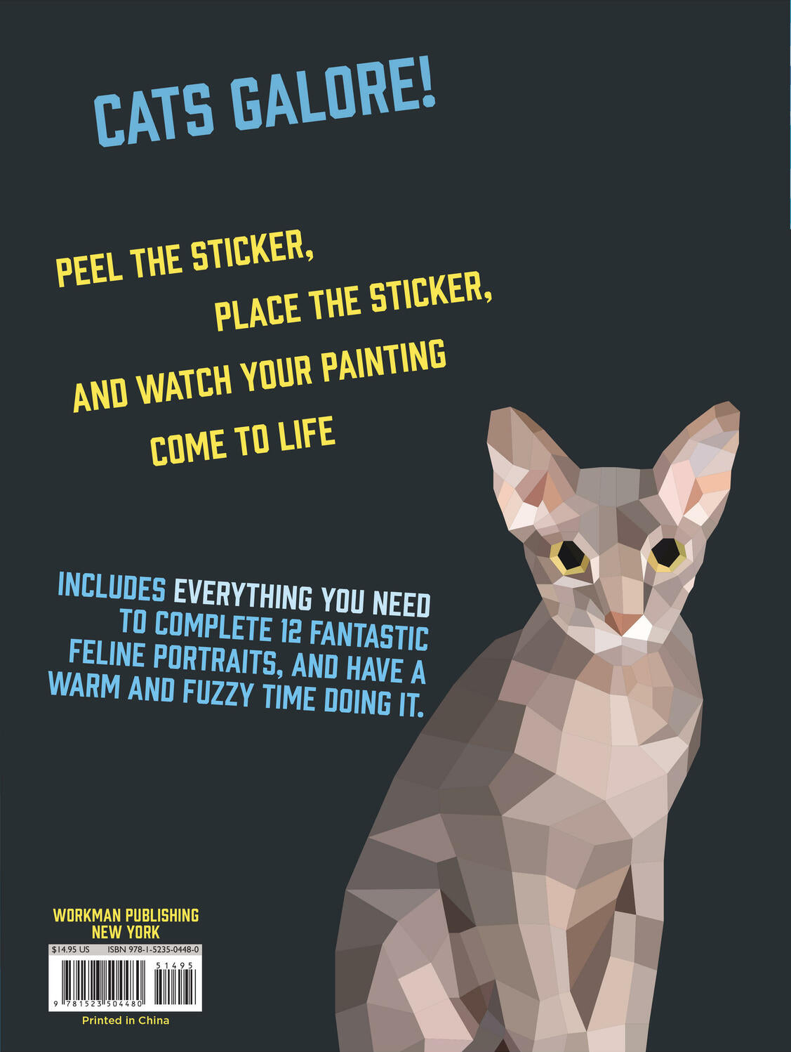 Paint by Sticker: Cats: Create 12 Stunning Images One Sticker at a Time!