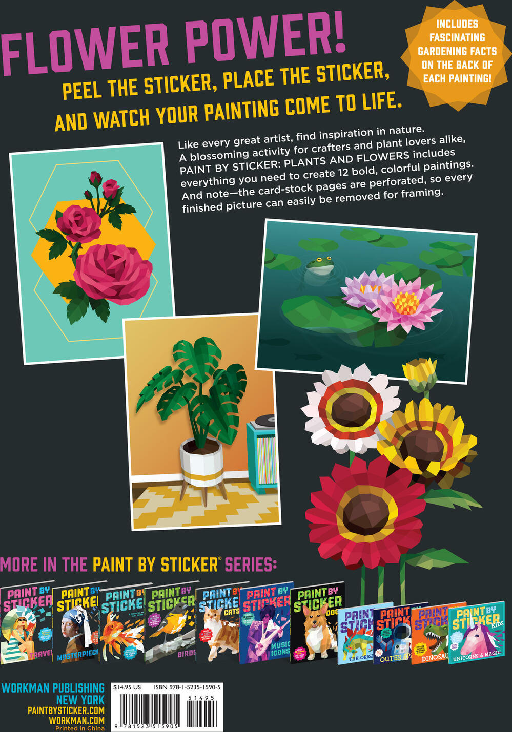 Paint by Sticker: Plants and Flowers: Create 12 Stunning Images One Sticker at a Time!