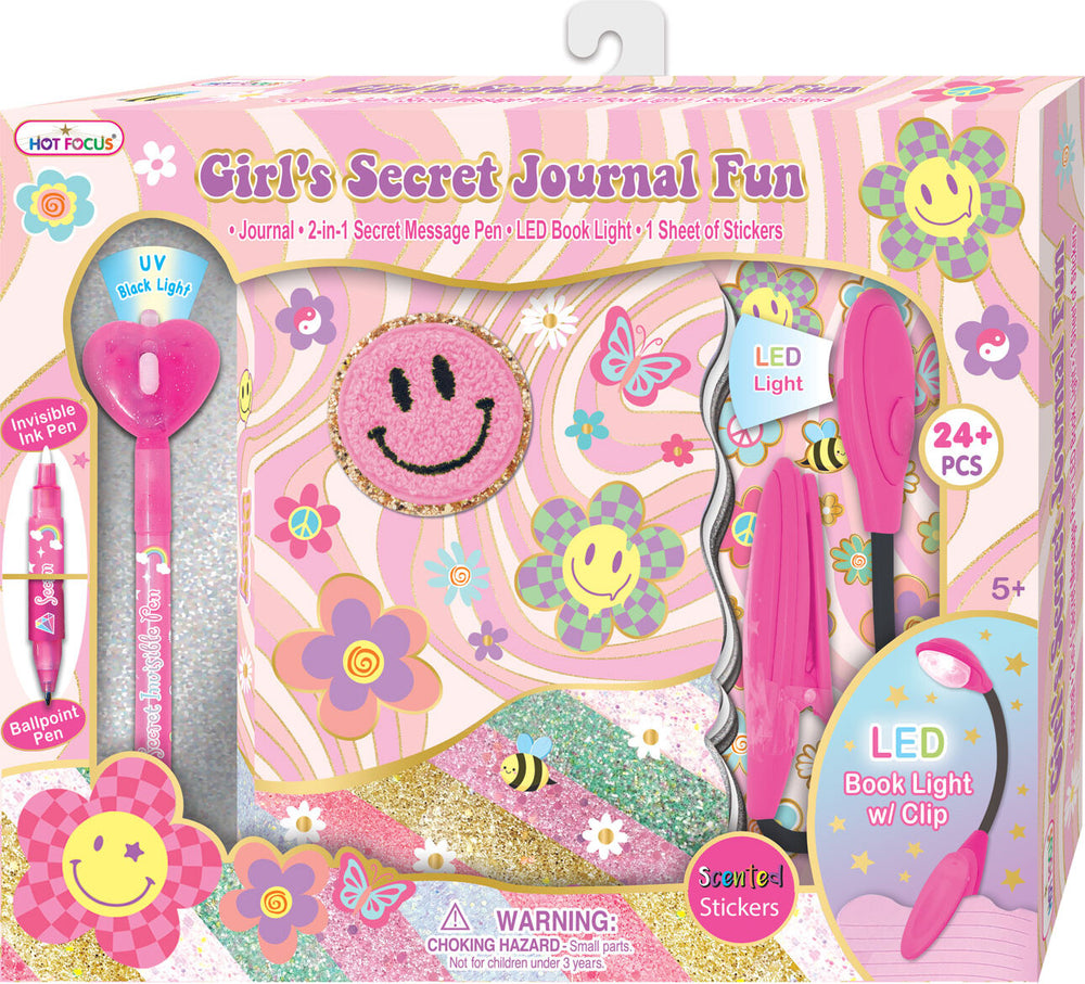 Girl's Secret Journal Fun, Groovy Flower