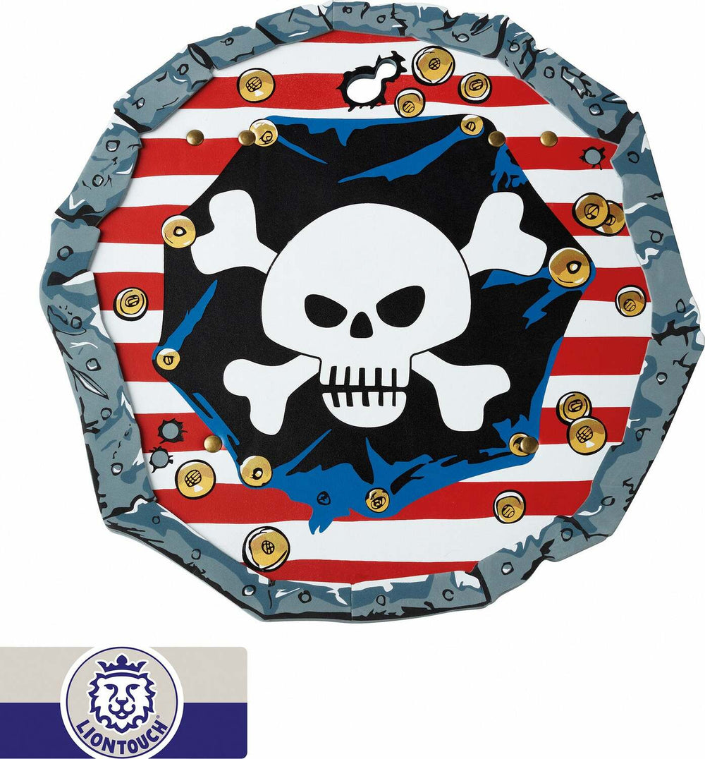 Liontouch Pretend-Play Foam Red Stripe Pirate Shield