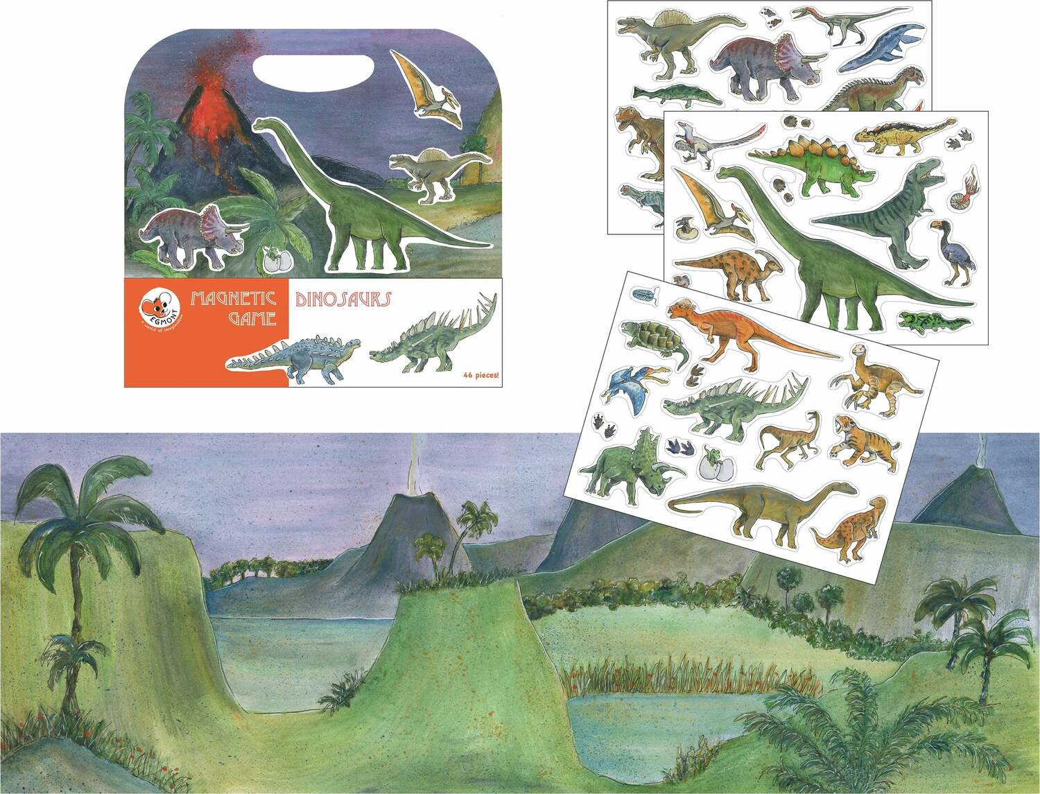 Egmont Toys Magnetic Activity Game - Dinosaurs