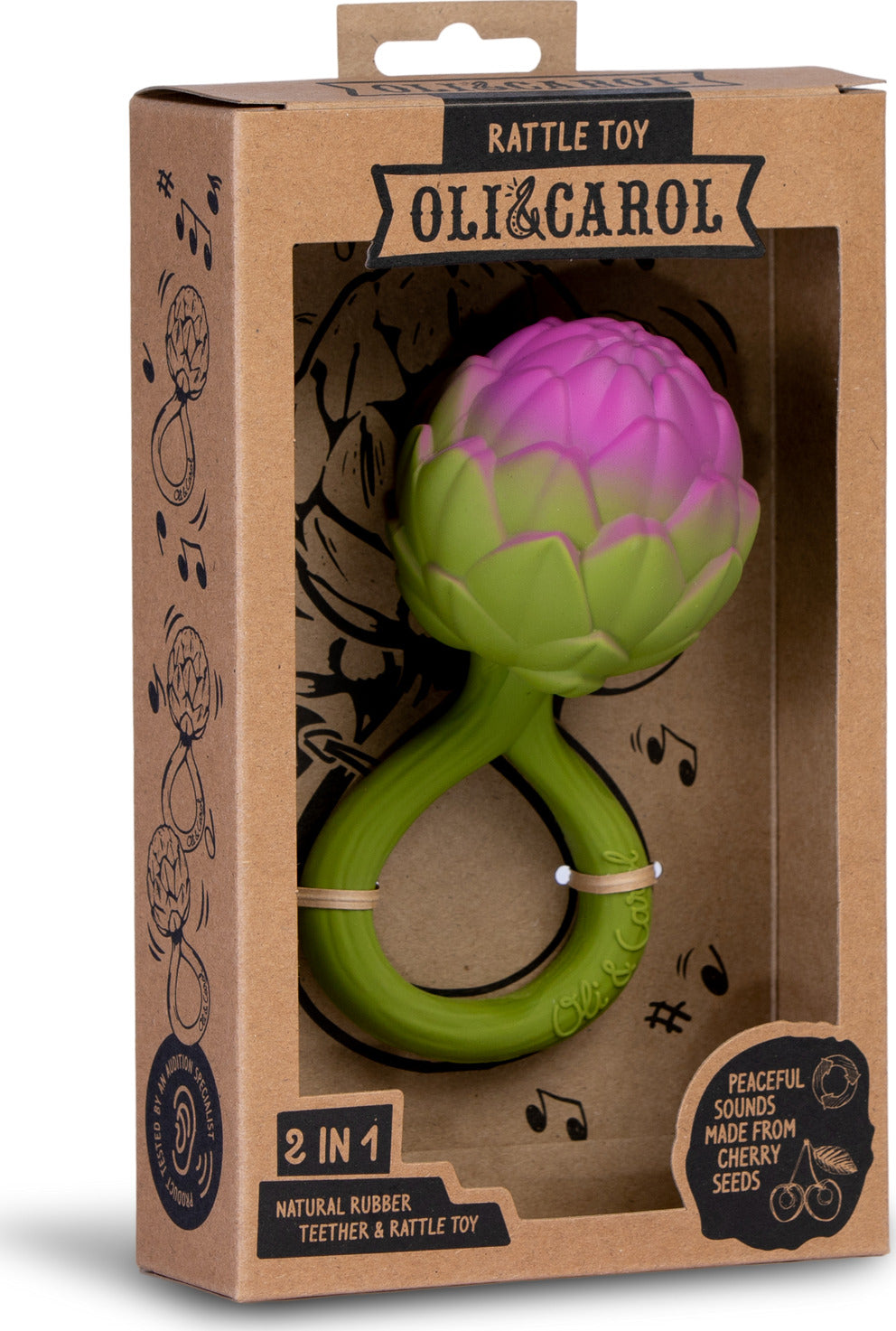 OLI&CAROL Artichoke Rattle Toy