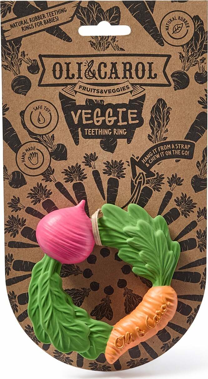 OLI&CAROL Veggie Teething Ring