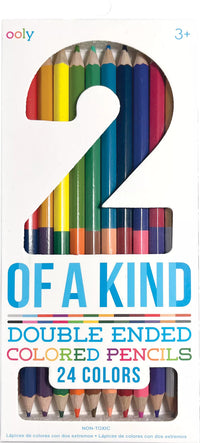 2 Of A Kind Double-Ended Colored Pencils - Set of 12