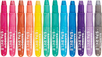 Rainbow Sparkle Metallic Watercolor Gel Crayons - Set of 12
