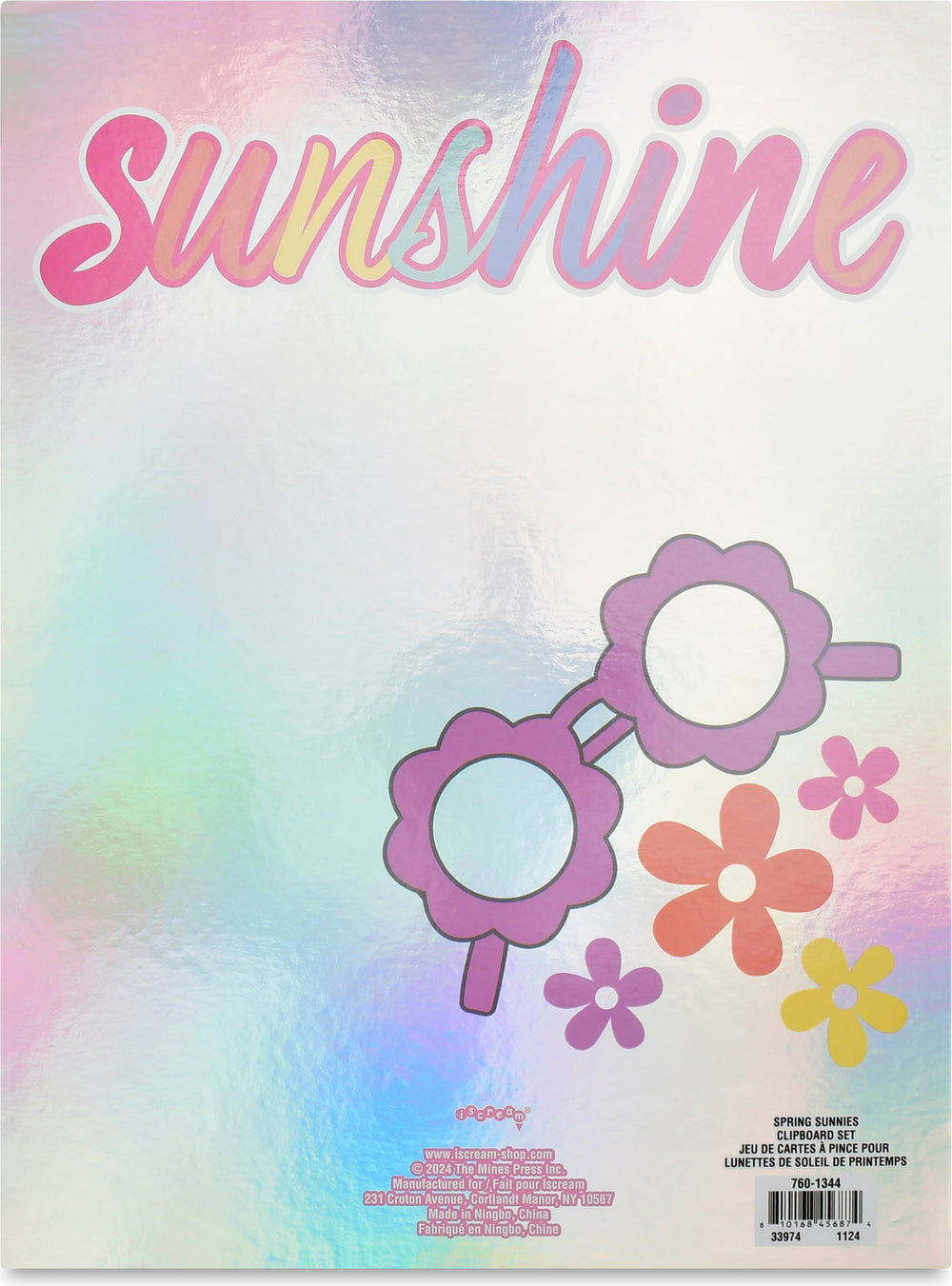 SPRING SUNNIES CLIPBOARD SET