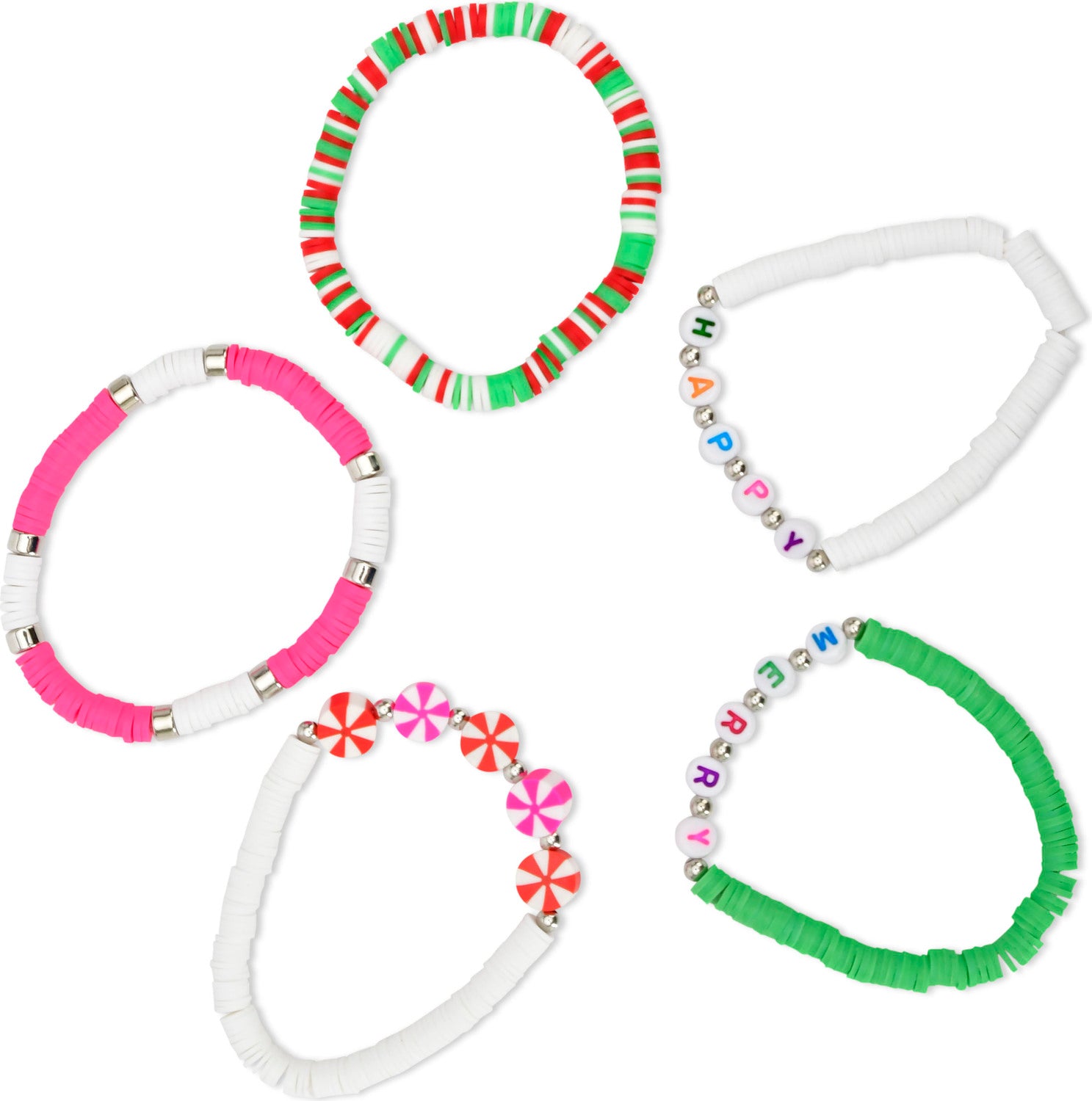 PRETTY PEPPERMINT BRACELET SET