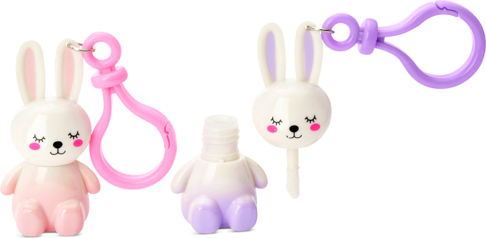 Bunny Besties Lip Gloss Key Chains - 2 Pieces
