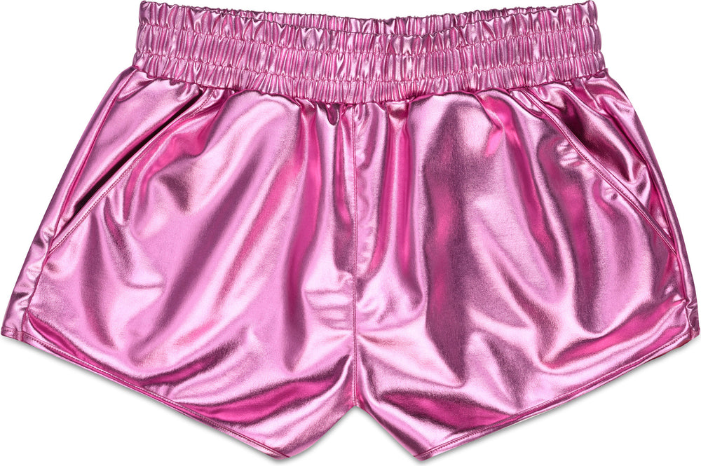 Pink Metallic Shorts (Adult X-Small/Small (0-6))