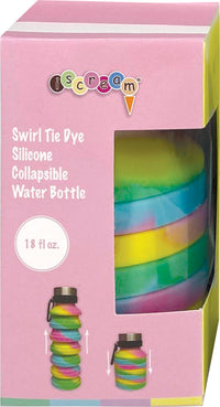 Swirl Tie Dye Collapsible Water Bottle