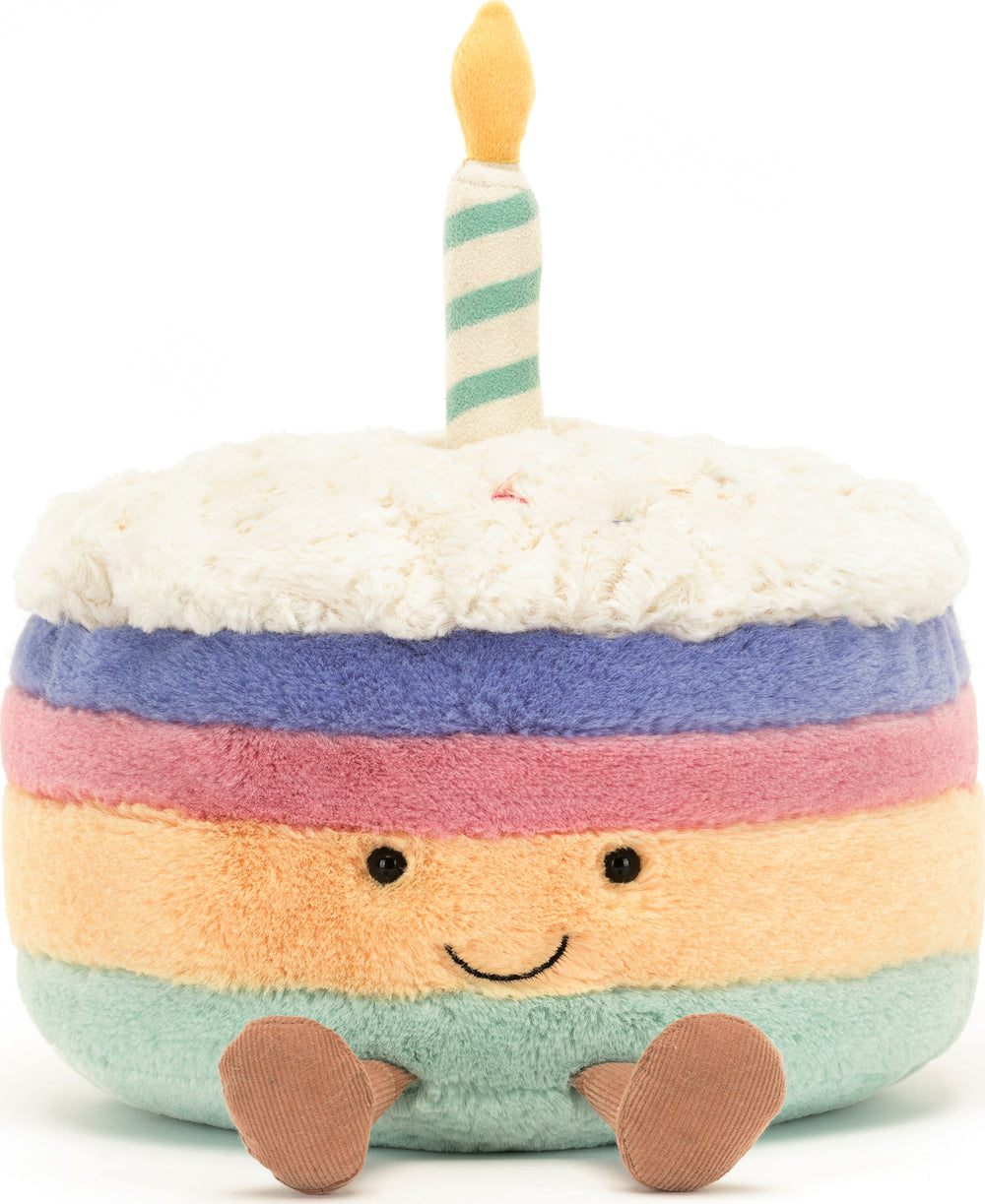 Amuseable Rainbow Birthday Cake Large