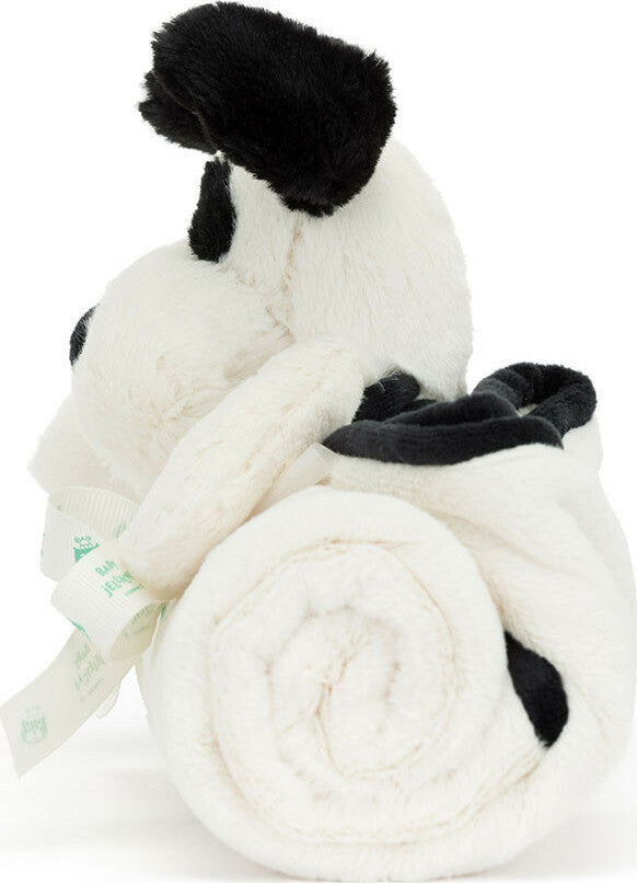 Bashful Black and Cream Puppy Blankie