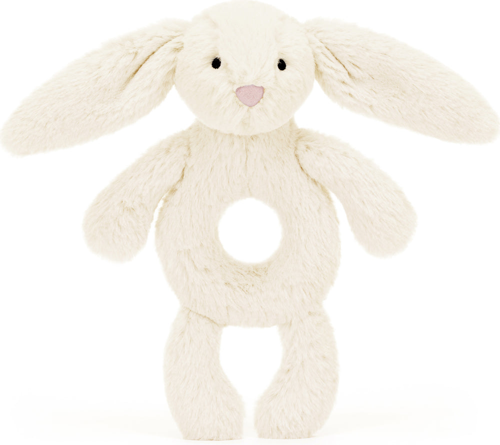 Bashful Cream Bunny Ring Rattle