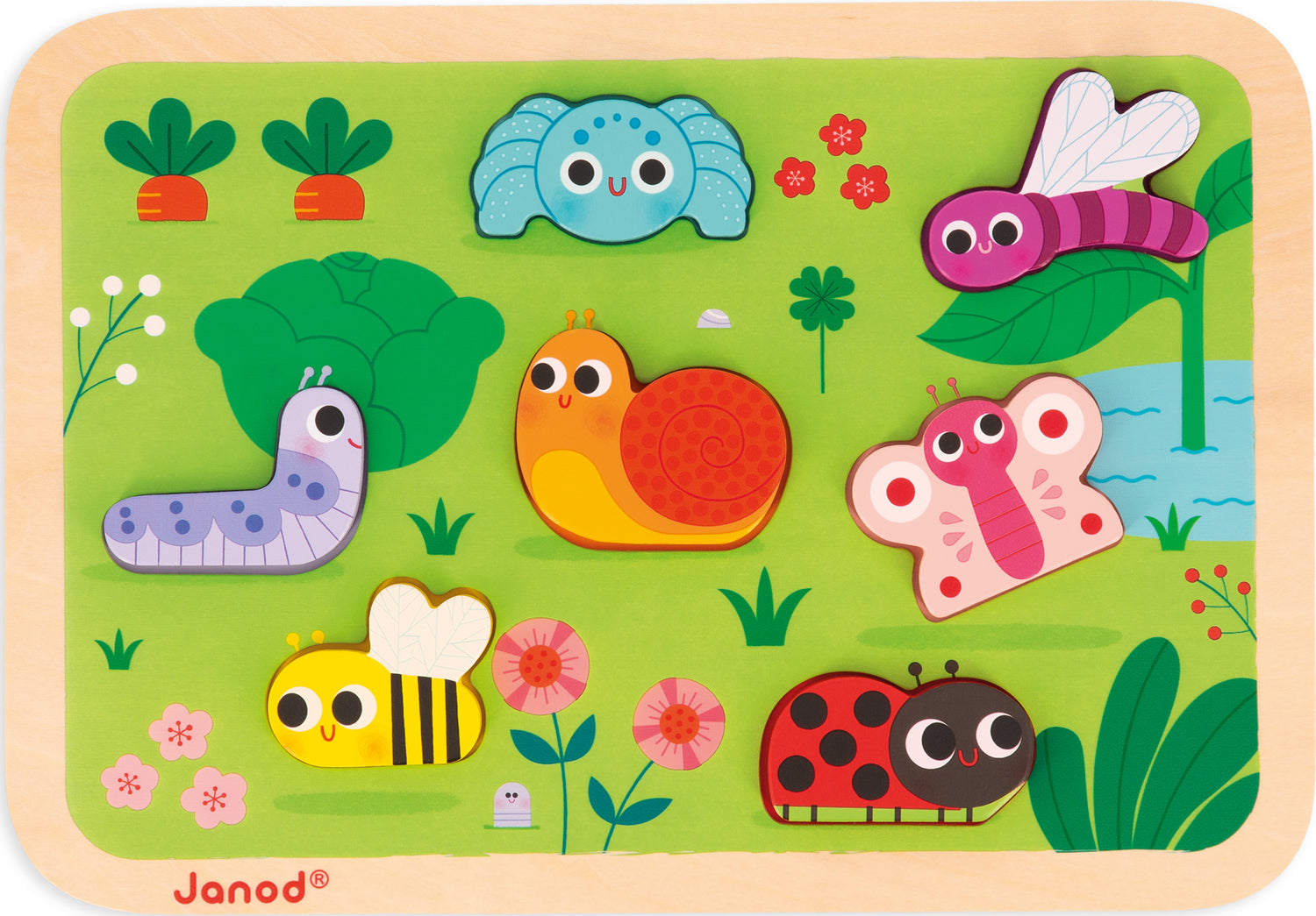 Chunky Wooden Garden Puzzle