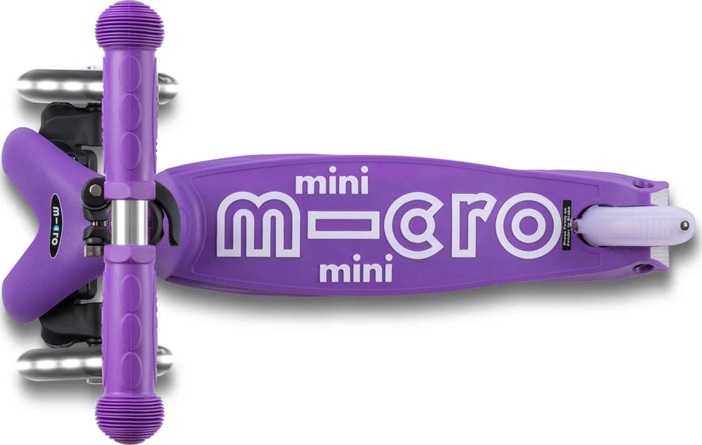 Micro Mini Foldable LED Scooter (Purple)