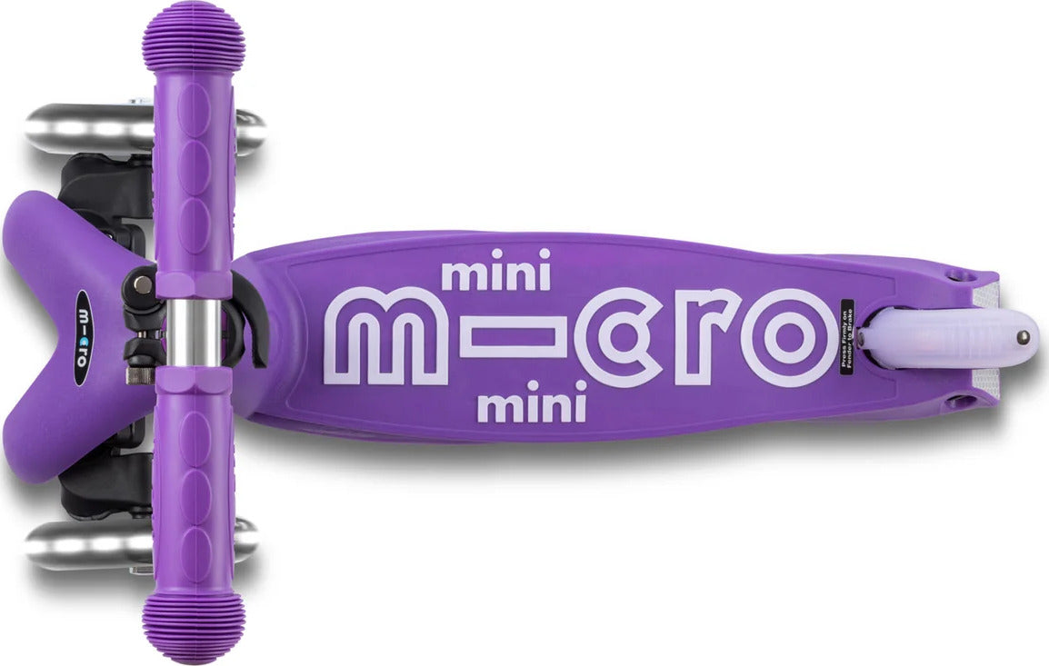 Micro Mini Foldable LED Scooter (Purple)