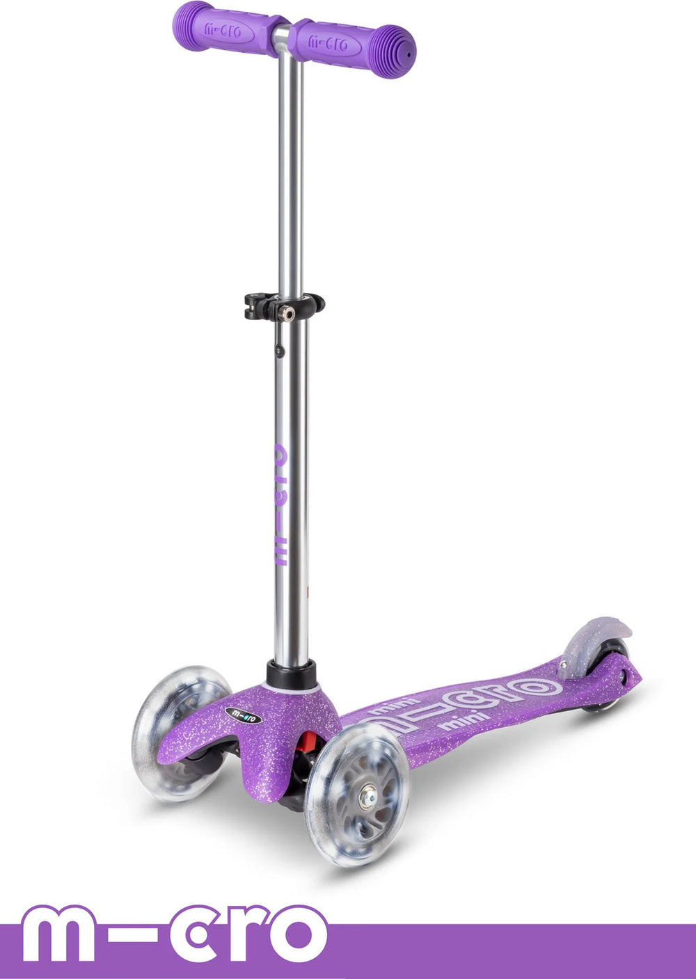 Micro Mini Glitter LED Scooter (Fairy Purple)