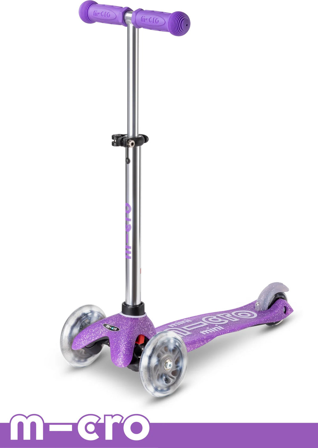 Micro Mini Glitter LED Scooter (Fairy Purple)