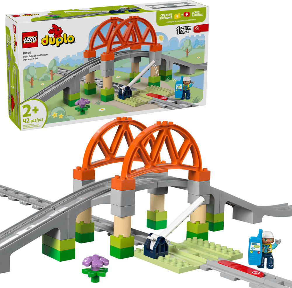 LEGO DUPLO: Train Bridge and Tracks Expansion Set