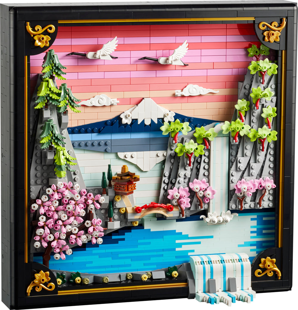 LEGO ART: Japanese Cherry Blossom Landscape
