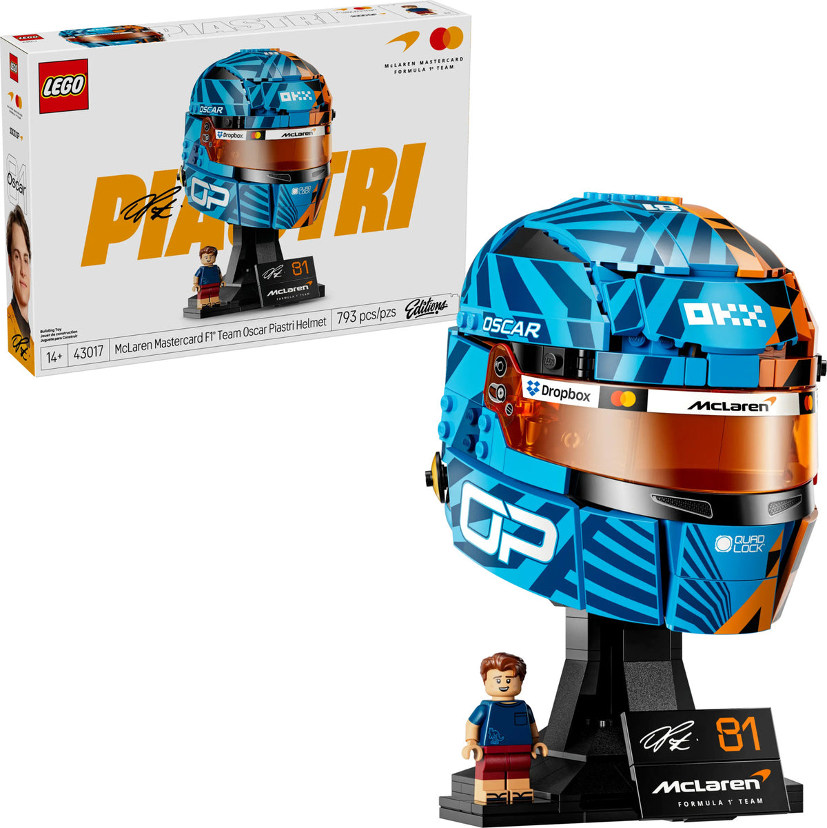 LEGO® Editions McLaren Mastercard F1® Team Oscar Piastri Helmet