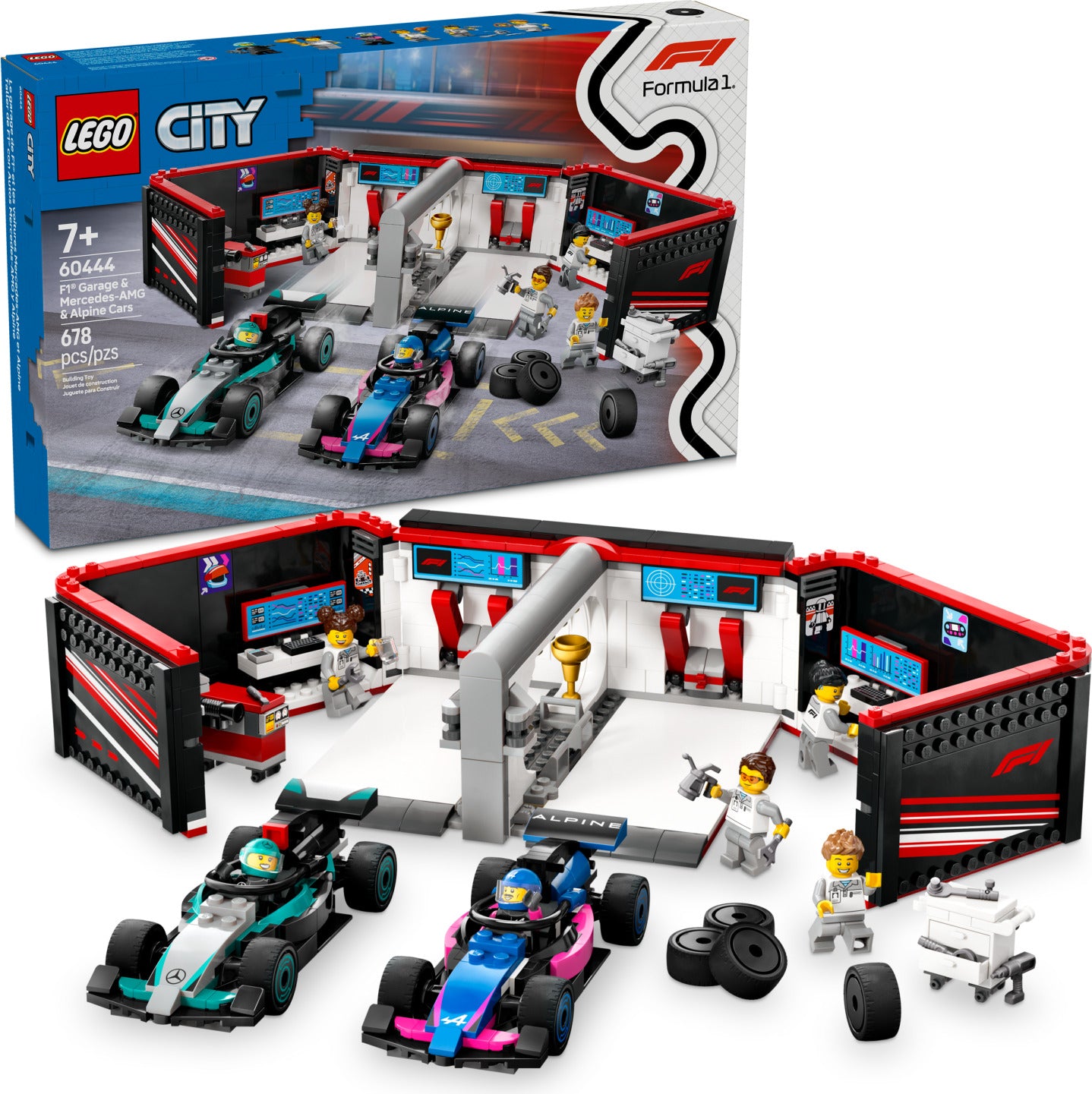 LEGO City Formula 1: F1® Garage & Mercedes-AMG & Alpine Cars