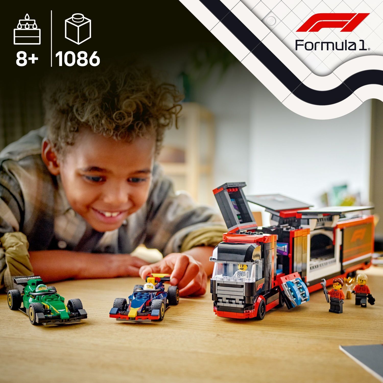 LEGO City Formula 1: F1® Truck with RB20 & AMR24 F1® Cars