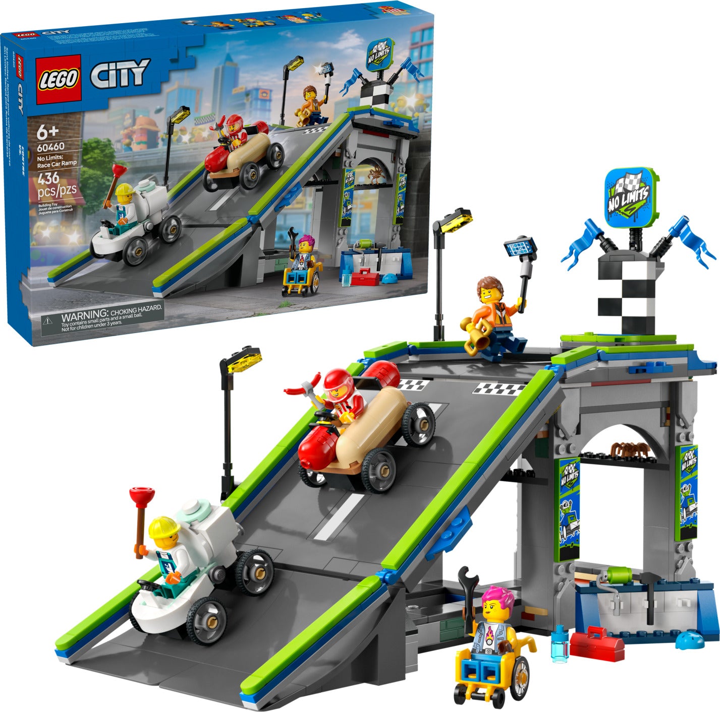 LEGO City Great Vehicles: No Limits: Race Car Ramp Track