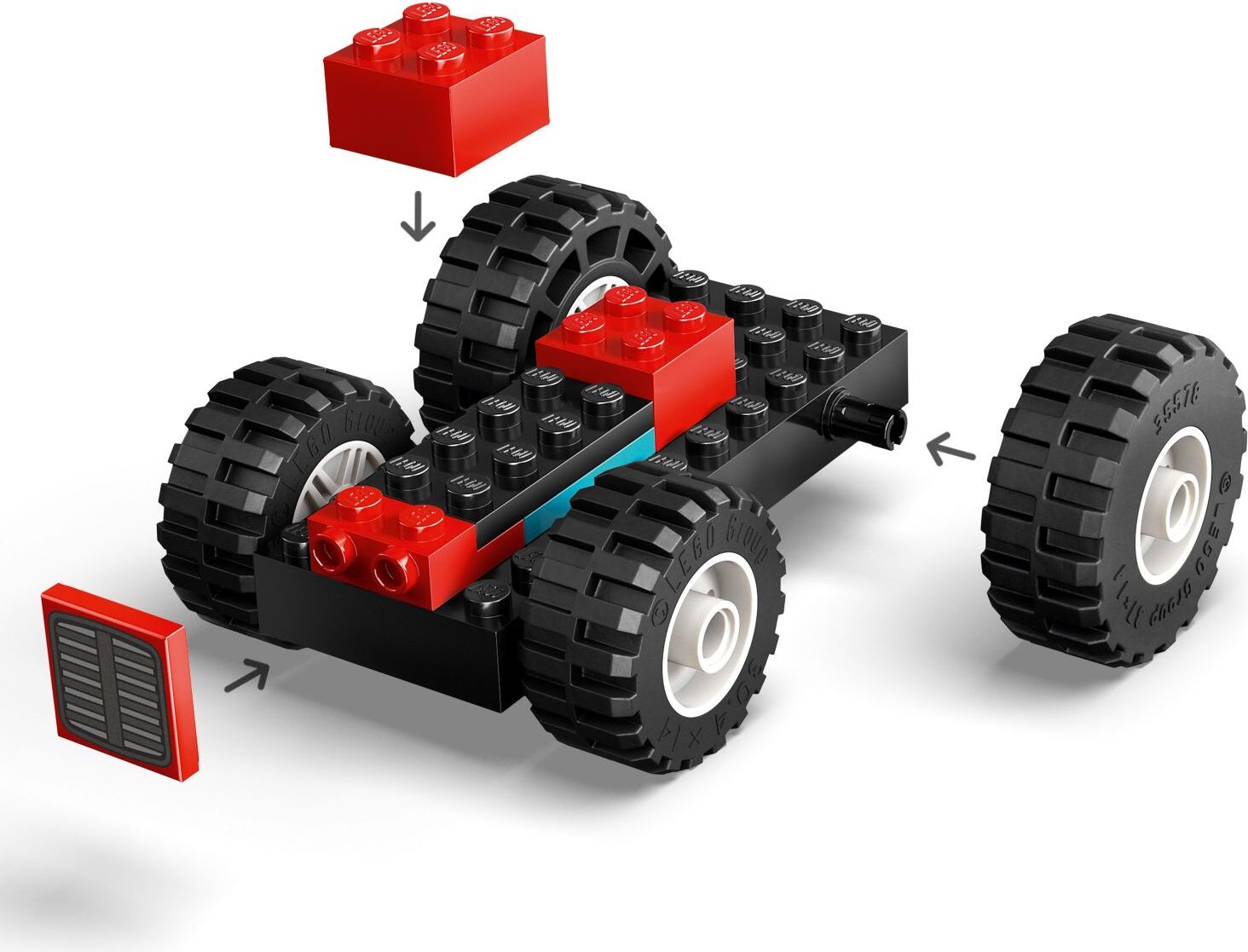 LEGO City Great Vehicles: Red Farm Tractor with Trailer & Sheep