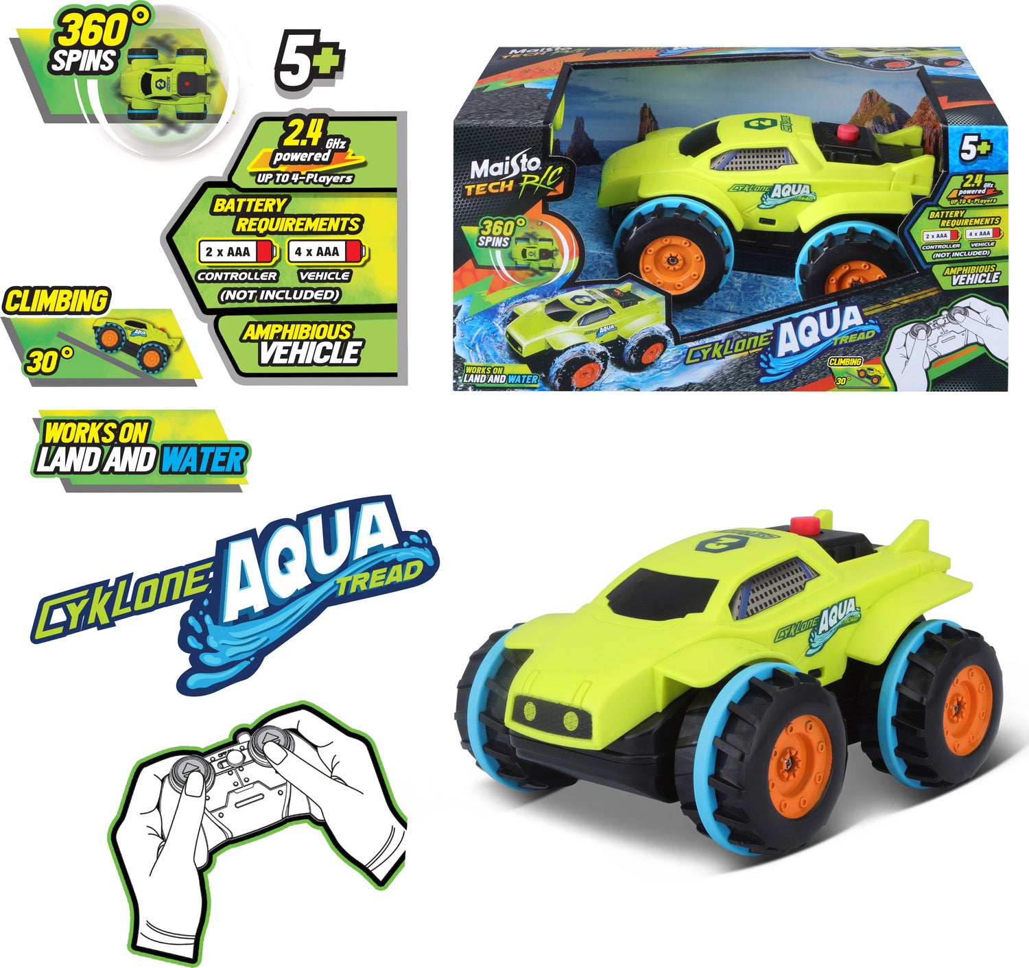 R/C Cyklone Aqua Tread