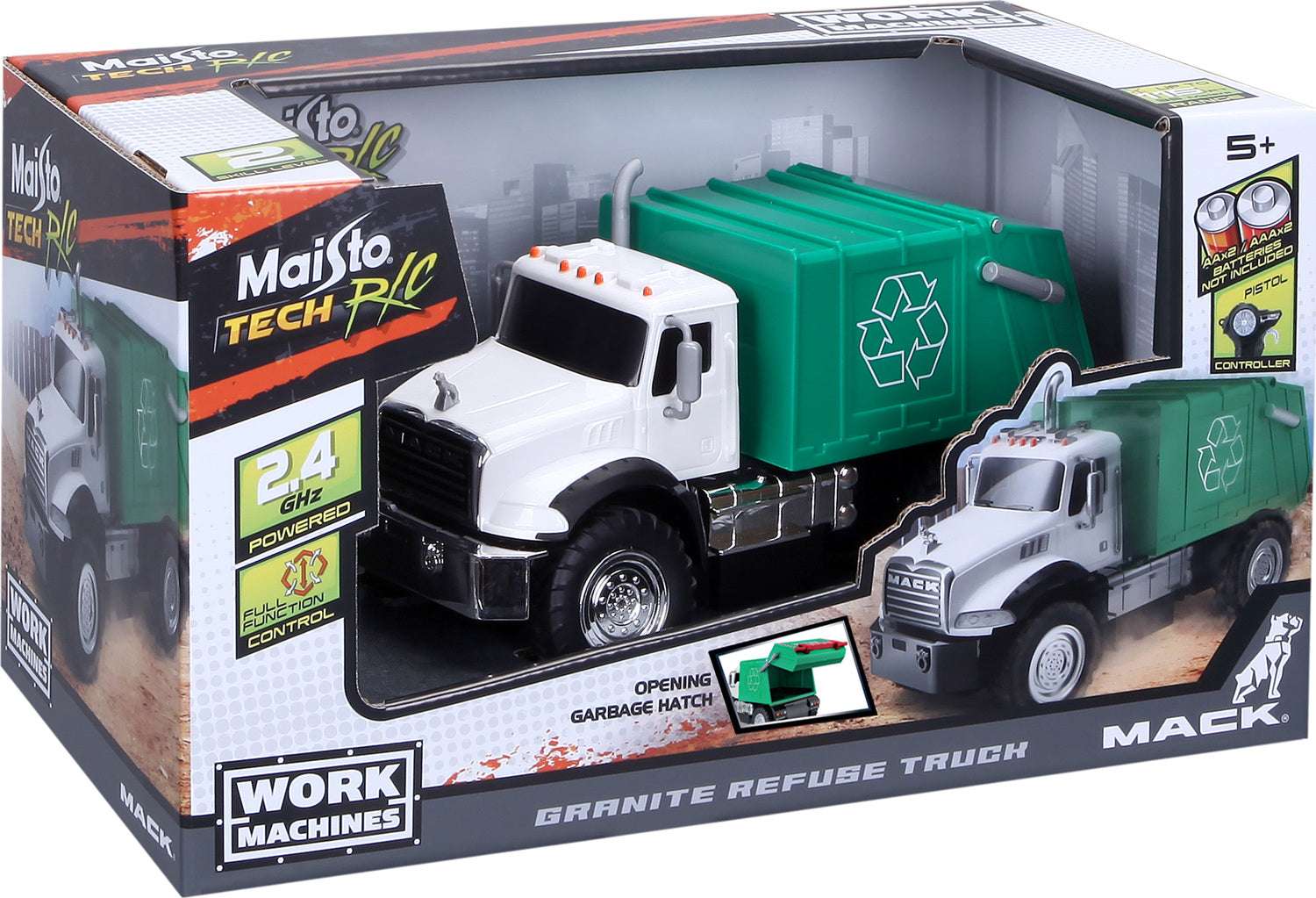 R/C Work Machines MACK Refuse Truck