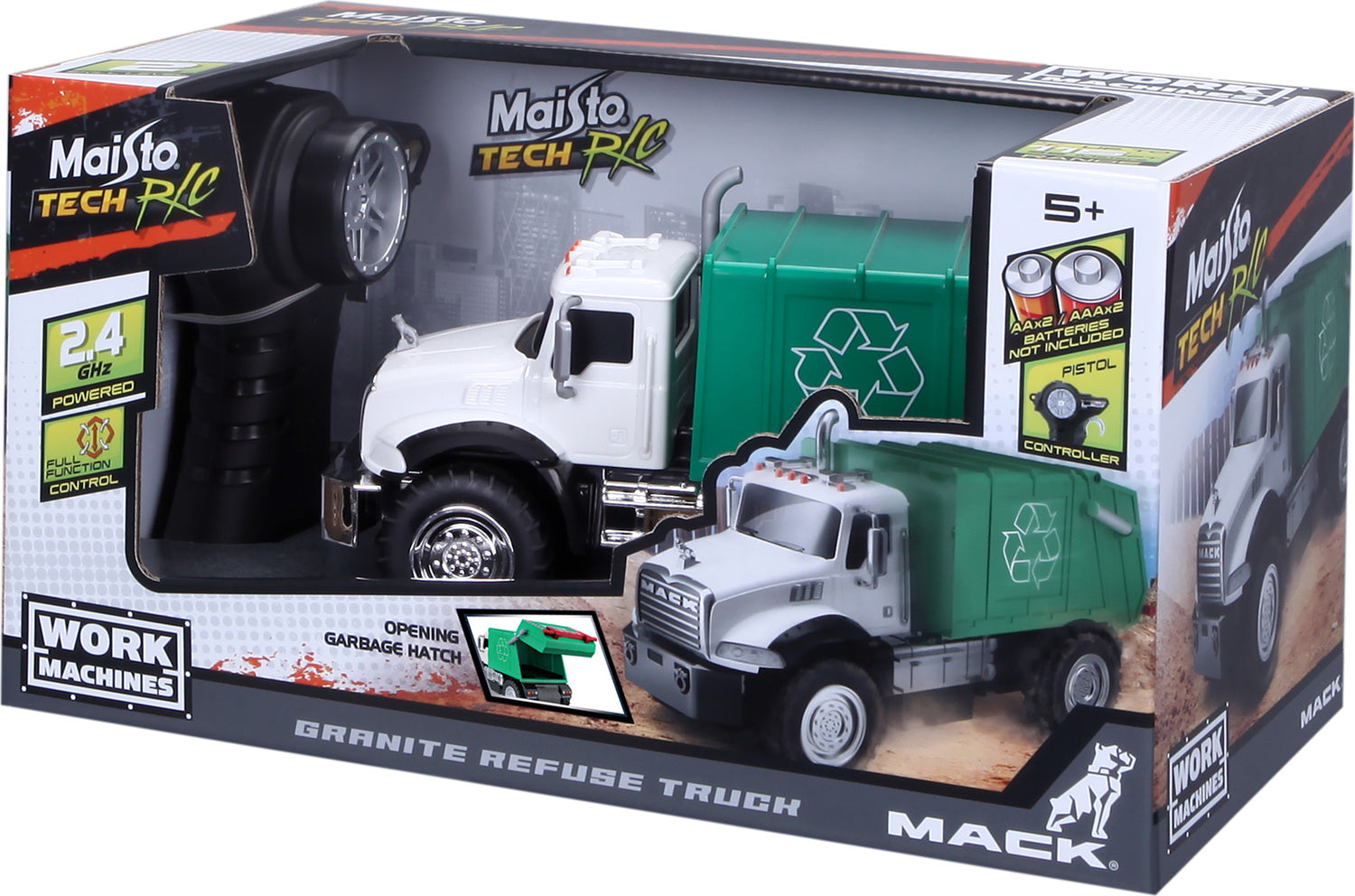 R/C Work Machines MACK Refuse Truck
