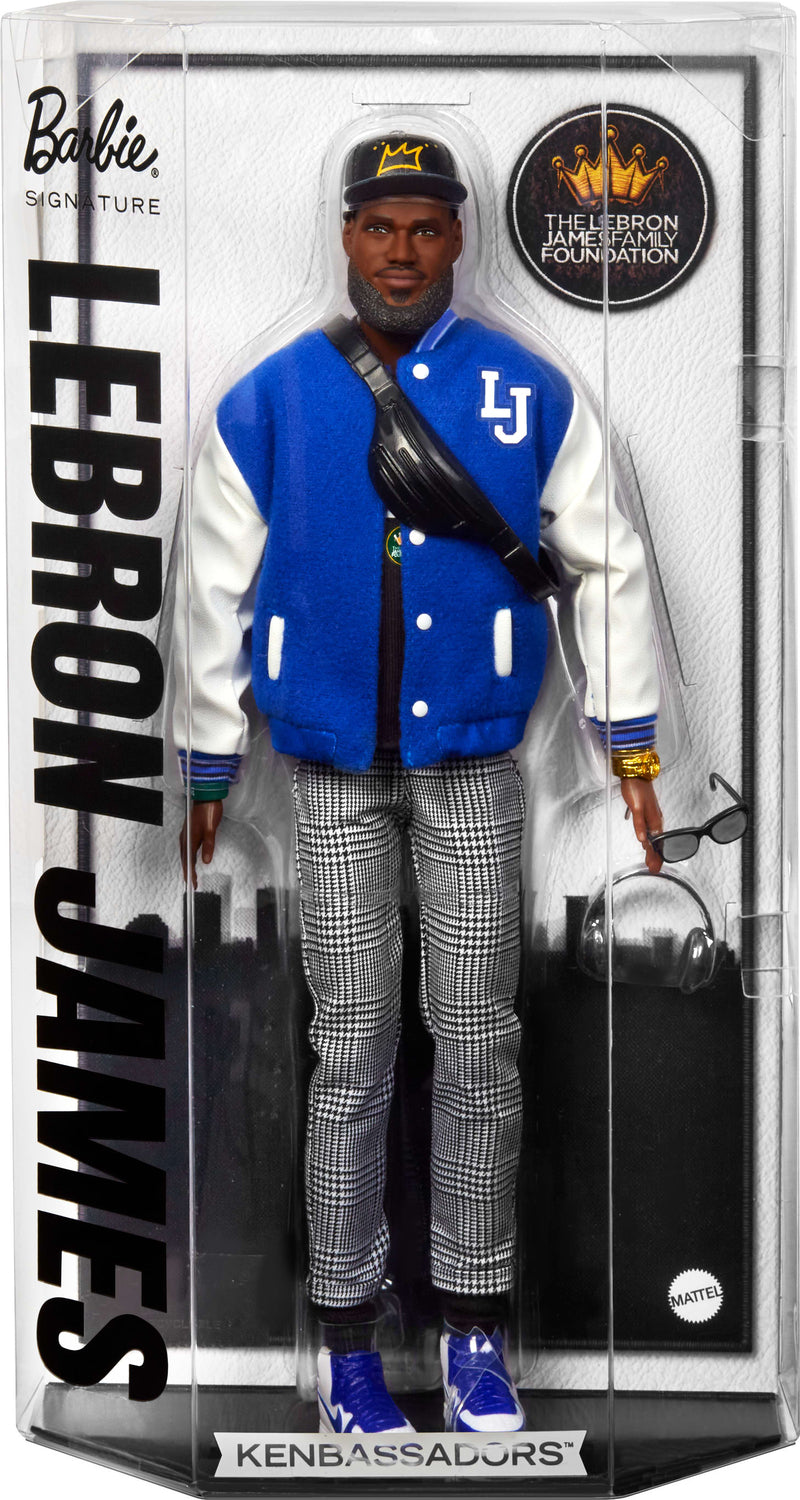 Barbie Signature LeBron James Kenbassadors Doll Collectible with Varsity Jacket Outfit & Accessories